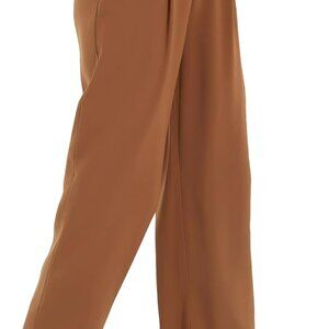 Women High Waist Casual Straight Leg Long Business Work Suit Dress Pants Wide Le